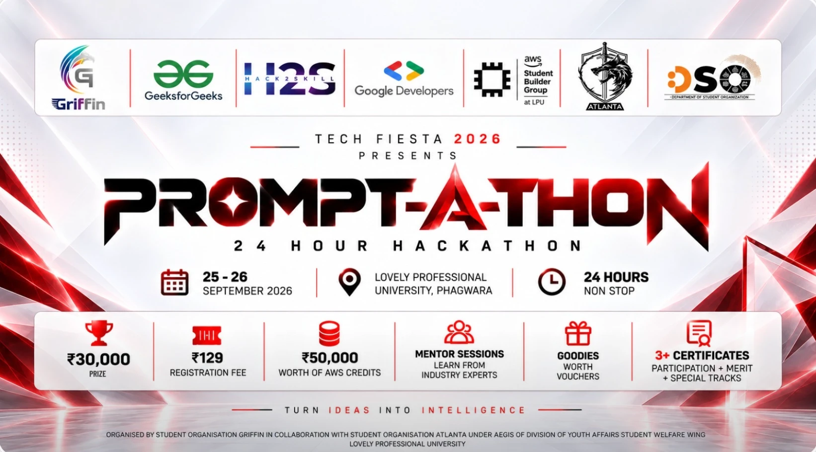 PROMPT-A-THON 2026 event banner — Lovely Professional University